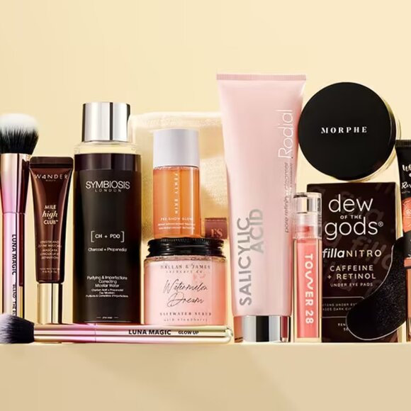 LUNA MAGIC 2-Piece Brush Set Duo in Metallic‎ Ombre Pink (BRAND NEW!) - Picture 3 of 3